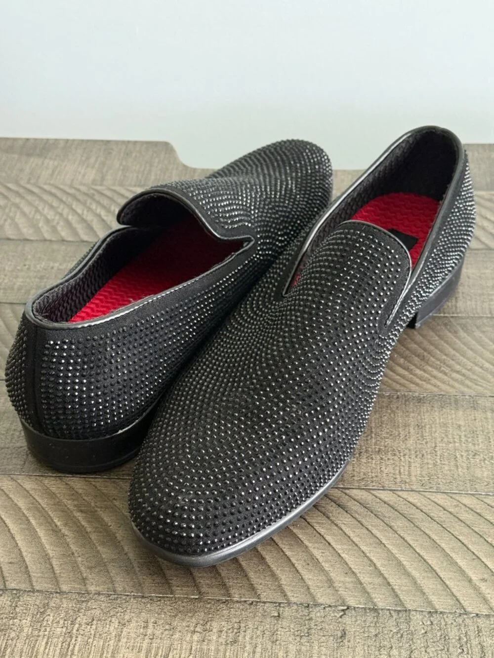 ID Required Sparkz Black Men's Loafers Size 9M